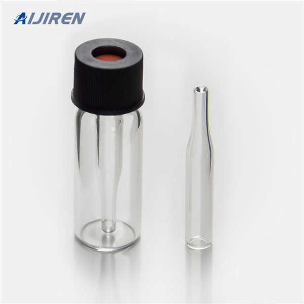 China different shape hplc vial with insert suit for snap top 